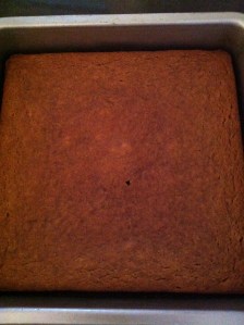 carrot cake in pan