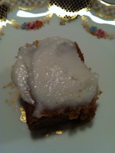 carrot cake on plate
